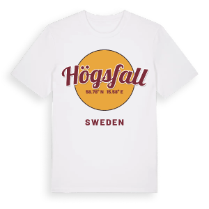 Högsfall cirkel t-shirt – ekologisk bomull t-shirt från Pinshirt