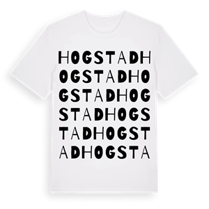 Hogstad ordlek t-shirt – ekologisk bomull t-shirt från Pinshirt