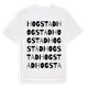 White t-shirt med Hogstad ordlek t-shirt