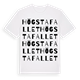 White t-shirt med Högstafallet ordlek t-shirt