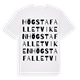 White t-shirt med Högstafalletviken ordlek t-shirt
