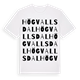 Högvallsdal ordlek t-shirt