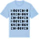 Blue Soul t-shirt med Högved ordlek t-shirt