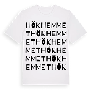 Hökhemmet ordlek t-shirt – ekologisk bomull t-shirt från Pinshirt