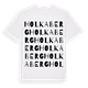 White t-shirt med Holkaberg ordlek t-shirt