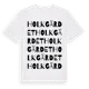 White t-shirt med Holkgärdet ordlek t-shirt