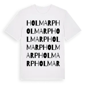Holmarp ordlek t-shirt – ekologisk bomull t-shirt från Pinshirt