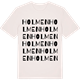 Vintage White t-shirt med Holmen ordlek t-shirt