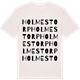 Vintage White t-shirt med Holmestorp ordlek t-shirt