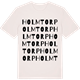 Vintage White t-shirt med Holmtorp ordlek t-shirt