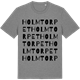 Mid Heather Gray t-shirt med Holmtorpet ordlek t-shirt