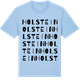 Blue Soul t-shirt med Holstein ordlek t-shirt