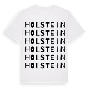 Holstein ordlek t-shirt – ekologisk bomull t-shirt från Pinshirt