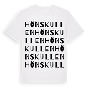 Hönskullen ordlek t-shirt – ekologisk bomull t-shirt från Pinshirt
