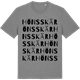 Mid Heather Gray t-shirt med Hönsskär ordlek t-shirt