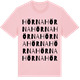 Pink Cotton t-shirt med Hörna ordlek t-shirt