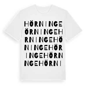 Hörninge ordlek t-shirt – ekologisk bomull t-shirt från Pinshirt