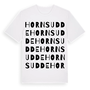 Horns udde ordlek t-shirt – ekologisk bomull t-shirt från Pinshirt