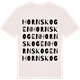 Vintage White t-shirt med Hornskogen ordlek t-shirt