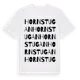 White t-shirt med Hornstugan ordlek t-shirt