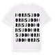 White t-shirt med Hornsudd ordlek t-shirt