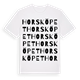 Horsköpet ordlek t-shirt