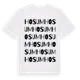White t-shirt med Hosum ordlek t-shirt