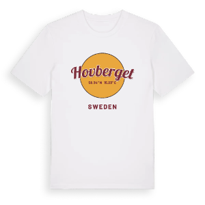 Hovberget cirkel t-shirt – ekologisk bomull t-shirt från Pinshirt