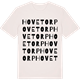 Vintage White t-shirt med Hovetorp ordlek t-shirt