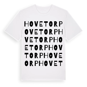 Hovetorp ordlek t-shirt – ekologisk bomull t-shirt från Pinshirt