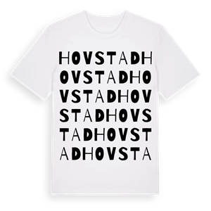 Hovstad ordlek t-shirt – ekologisk bomull t-shirt från Pinshirt