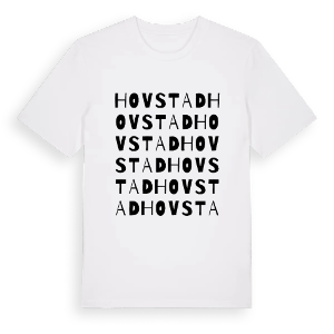 Hovstad ordlek t-shirt – ekologisk bomull t-shirt från PinShirt