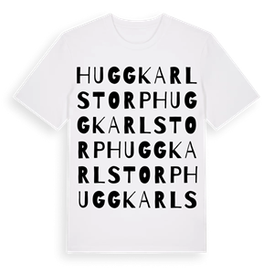 Huggkarlstorp ordlek t-shirt – ekologisk bomull t-shirt från Pinshirt