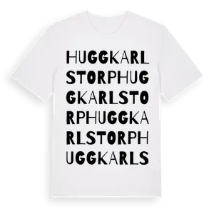 Huggkarlstorp ordlek t-shirt – ekologisk bomull t-shirt från Pinshirt
