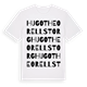 Hugo Theorells torg ordlek t-shirt