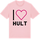 Pink Cotton t-shirt med Jag älskar Hult t-shirt stort tryck