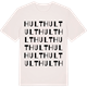 Vintage White t-shirt med Hult ordlek t-shirt