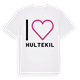 White t-shirt med Jag älskar Hultekil t-shirt stort tryck