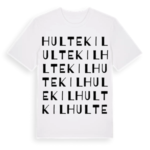 Hultekil ordlek t-shirt – ekologisk bomull t-shirt från Pinshirt