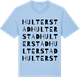 Blue Soul t-shirt med Hulterstad ordlek t-shirt