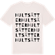 Vintage White t-shirt med Hultsätter ordlek t-shirt