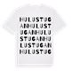 Hulustugan ordlek t-shirt