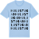 Blue Soul t-shirt med Hulustugan ordlek t-shirt