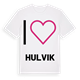 Jag älskar Hulvik t-shirt stort tryck