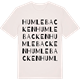 Vintage White t-shirt med Humlebacken ordlek t-shirt