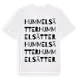 White t-shirt med Hummelsätter ordlek t-shirt
