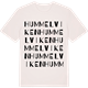Vintage White t-shirt med Hummelviken ordlek t-shirt