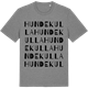 Mid Heather Gray t-shirt med Hundekulla ordlek t-shirt