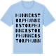 Blue Soul t-shirt med Hunnerstorp ordlek t-shirt
