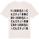 Vintage White t-shirt med Hunnsbackefjärden ordlek t-shirt
